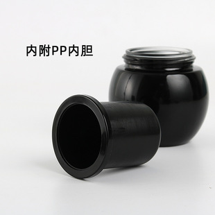 Factory spot hr helena rubinstein black bandage glass bottle 50G cream bottle 100G cosmetic cream bottle jar