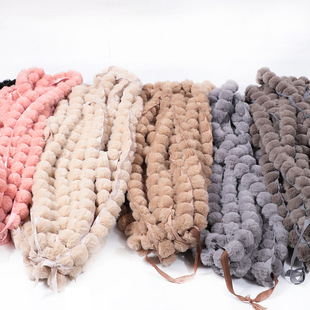 Spot wholesale imitation rabbit fur ball wool strip artificial fur fur inlay Tang suit Han suit cheongsam Cape lace accessories