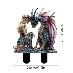 Cross-border explosions garden floor acrylic color printing garden festival animal hot characters free labeling generation