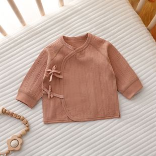 Newborn Half-back Clothes Baby jumpsuit Spring and Autumn Aa Pure Cotton Boneless Base Clothes for Infants and Young Children Four Seasons