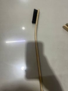 Car with extended bamboo handle cleaning brush horse bristle tire wheel hub engine steel ring car washing brush engine brush