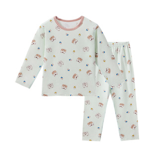 Lemon Baby Children's Underwear suit Boys and Girls Autumn Clothes Autumn Trousers Autumn and Winter Home Clothes Thermal Underwear Base Shirt