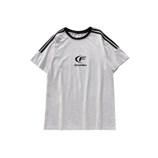 New American Style Retro Pure Cotton Heavy-weight Short-sleeved T-shirt Women's Design Sense Instagram National Fashion Brand Niche Short-sleeved Top