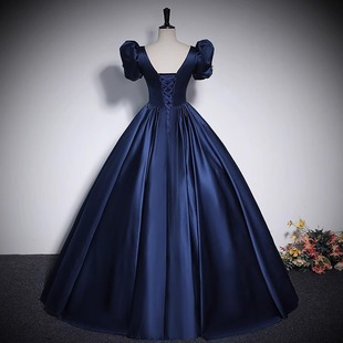 Annual Meeting Evening Dress Solo Stage Chorus Dress Temperament Performance Host Tutu Dress Student Vocal Art Examination Dress Female