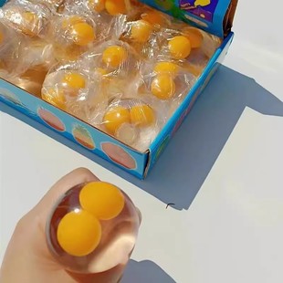 Прозрачные двойные желтые яйца