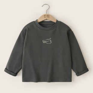 [Long Sleeve T-Shirt Collection] Boys Spring and Autumn New Children's Wear Children's Baby Base Shirt Top Autumn Fashion