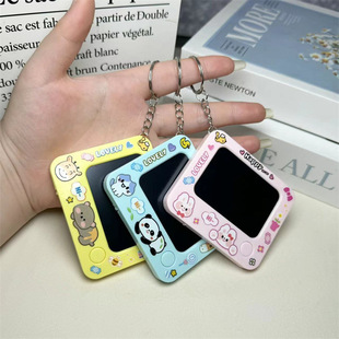 Creative graffiti board drawing board car key chain pendant cartoon bag pendant couples decompression hanging ornaments gift wholesale