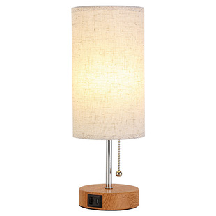 Cross-border fabric table lamp touch dimming usb rechargeable headlamp bedside lamp night light decorative table lamp