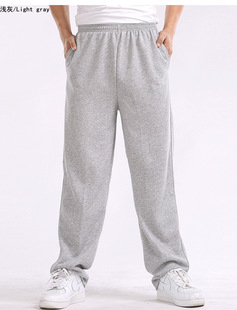 Men's sports pants straight summer casual long pants plus size thin men's autumn sweatpants loose fat