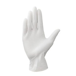 Food Grade Disposable Ding Qing Gloves Thickened PVC White High Elastic Rubber Household Cleaning Labor Protection Gloves