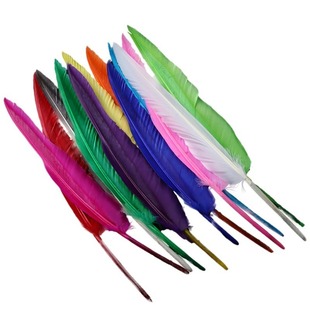 30-35cm factory direct color feather goose knife hump back goose broadsword feather diy wings quill material