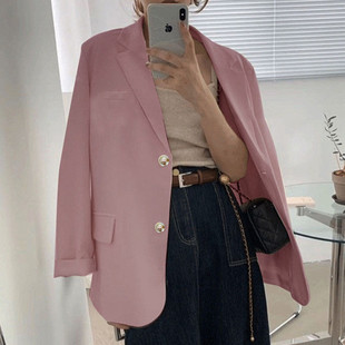 Chic Black Dape Small Suit Jacket 2022 Spring Korean Fashion Casual Suit Jacket Women's Fashion