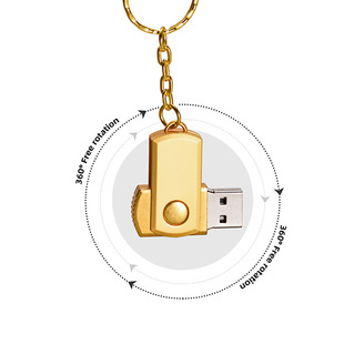Мини-цветной поворотный USB-накопитель высокой скорости реальной емкости U-диск бесплатный брелок U-диск бизнес-подарок 64GB
