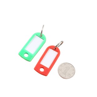 Cross-border new color plastic key chain key plate mark plate label key accessories factory direct sales