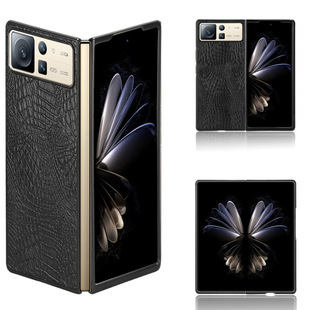 For Xiaomi MIX Fold2 Mobile Phone Case Xiaomi Mix Fold 2 Crocodile Pattern Leather Mobile Phone Protective Case