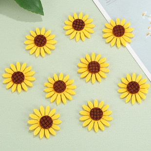 Sunflower Non-woven Three-dimensional Sunflower Flower Paste Kindergarten Layout Ring Creation Material Wall Decoration Sunflower Hanging
