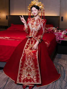 Xiuhe Dress Wedding Dress 2025 New Wedding Toasting Dress Wedding Dress Xiuhe Wedding Dress Dress Summer Slimming