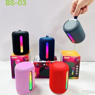 Новый BS03 наружная ткань Bluetooth динамик беспроводной тяжелый сабвуфер портативная карта для езды на автомобиле небольшой звук