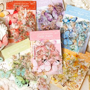 Sugar poetry PET sticker package elf fantasy series garden elf fantasy theme Journal material 40 pieces into 6 types
