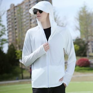 Sun protection clothing unisex couple's same ice silk mesh UV protection fishing clothing thin breathable sun protection clothing men