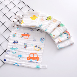 Baby's Drool Towel Cotton Gauze Newborn Baby's Face Wash Fart Super Soft Milk-Free Small Square Birch Supplies