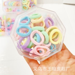 Children's boxed rubber band does not hurt hair high elastic rubber band for female baby hair rope small pull rubber ring hair accessories hair clip