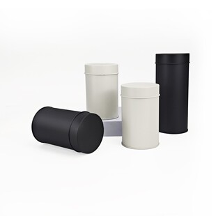 in stock Round Taiwan Tea Cans Sealed Moisture-proof High-grade Tea Packaging Box Frosted Tinplate Jar