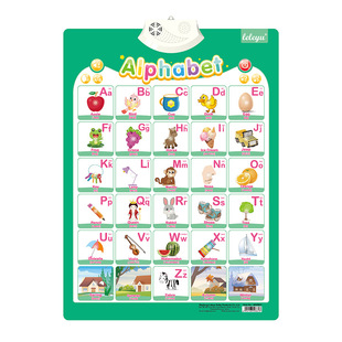 Новая английская версия для детей, читая наклейки Electronic Interactive Alphabet, читая наклейки
