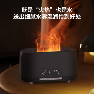 Новый Bluetooth Аудио Пламя Ароматический Машина Домашний Ароматический Увлажнитель Беспроводной динамик Часы Пламя Ароматы Машина
