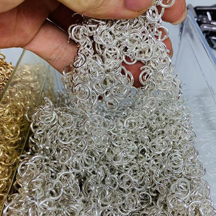 Open ring closed ring connecting ring manual diy base metal fittings connecting ring chain chain pendant lobster buckle