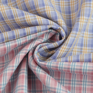 in stock 174gTR Plaid Fabric Spring and Summer Women suit Shirt JK Uniform suit Skirt Clothing Fabric