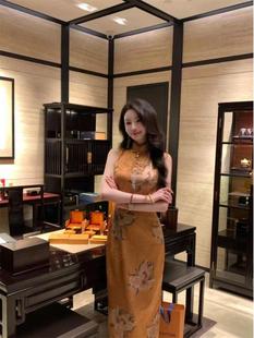 [Jin Yun Fang Hua] Spring/Summer 2025 Retro Sleeveless dress New Chinese Style National Style Pattern Cheongsam Joker Long Dress