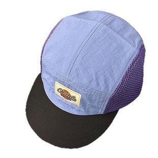 Quick-drying Grid Hat Men's and Women's Summer Thin Sunshade Sunscreen Hat Baseball Cap Color-matching Five-piece Cap Duck Tongue Hat
