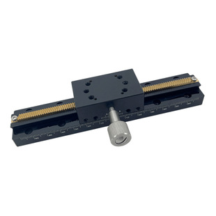 X-axis dovetail platform long stroke rack and pinion type manual displacement precision fine adjustment slide LWX25/40/60