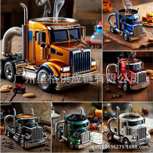 Трансграничная амазонка взрывы Semi-Truck Coffee Mugs полупривесной грузовик кофейная чашка