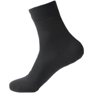 Socks men's spring and autumn plus fat large size men's mid-tube Four Seasons men's socks solid color sports deodorant