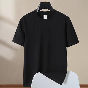 2025 Summer New Fat Men's Short-sleeved T-shirt plus size Men's 150.00kg Extra Large Stretch Cotton Half-sleeved T-shirt Trendy