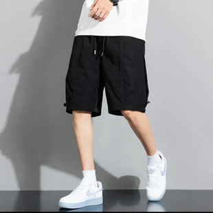 wasuup Purple Shorts Men's Summer Thin Loose Straight Pants Quick-drying Trendy Brand Sports Casual Pants