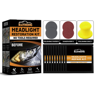 Rayhong car ceramic headlight repair kit scratch yellowing polished refurbished lamp shade brightening repair