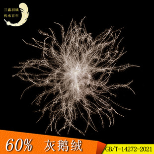 New national standard 2021 standard 60 white goose down manufacturers supply washed large white goose down textile down feather wholesale