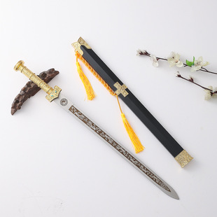 65 см Han Jian Liu Bei меч древний меч металлический меч Liu Bei Подарочный инструмент холодное оружие неоткрытое лезвие модель оптовая продажа