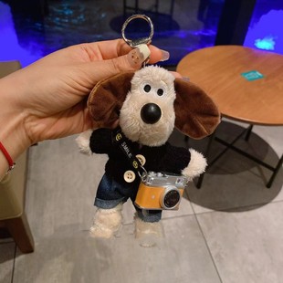 British Handdog Plush Cute Doll Keychain Bag Pendant Couple Cartoon Doll Trinket Gift for Women