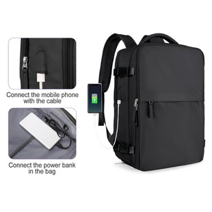 Amazon new leisure travel backpack, go out convenient shoulder computer backpack, dry and wet separation weekend bag