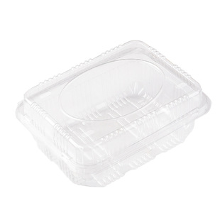 Disposable pet thickened fruit box with lid transparent fruit cut box fruit fresh supermarket packaging blister box