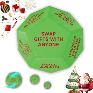 Santa Swap Gift Exchange Dice Santa Claus Exchange Gift Dice