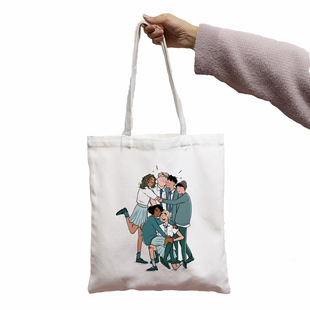 BAG Heartstopper Leaves Funny Print Cool Женская минималистичная сумка для покупок