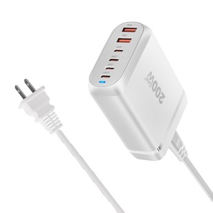 200 Вт нитрид галлия PD зарядное устройство 120W Многофункциональный 3A3C Настольная зарядка 160W Multi-рот 4C2A адаптер