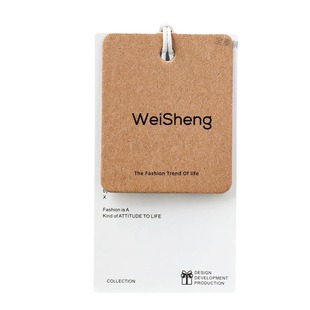 Clothing label custom men's and women's clothing logo design high-grade elevator card custom kraft paper simple tag