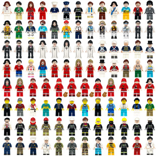 260 God of Wealth Astronaut Doctor Nurse Fire Military Man Toy 1612 Building Blocks Cross-border Wholesale Xiangjiang