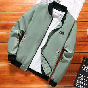 Men's Casual Jacket Jacket 2024 Spring and Autumn New Vertical Collar High-end Fashionable Baseball Suit Windbreaker Men's Wear